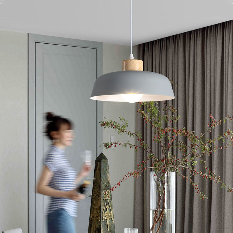 Nordic Pendant Light Macaroon Gray/Green Decorative Hanging Lamps For Living Room Bedroom Restaurant Simple Indoor Home Lighting
