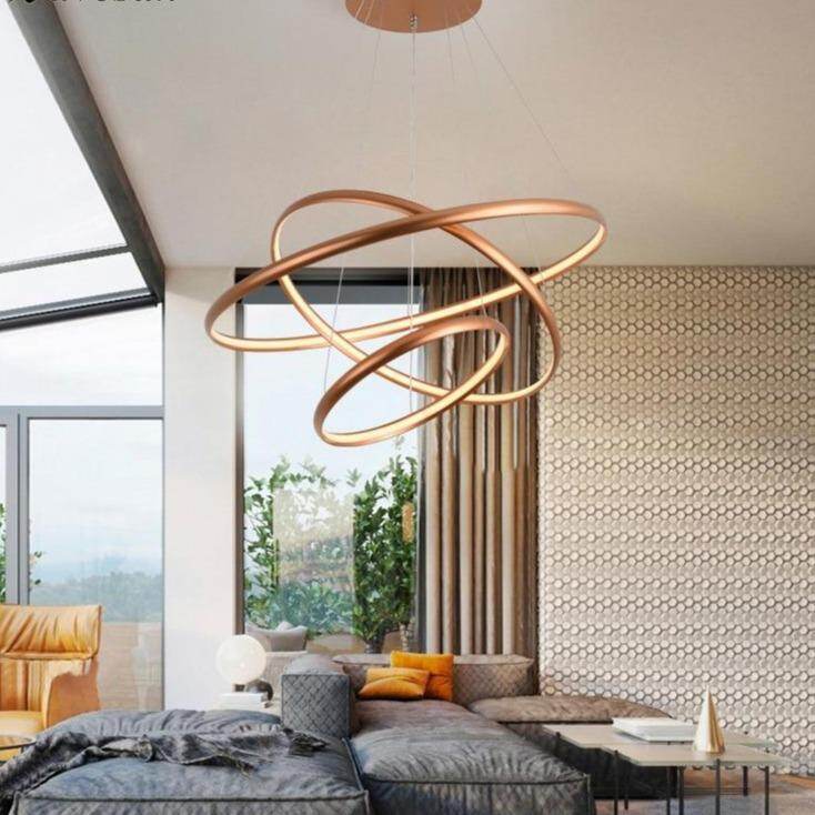 Modern Creative LED Pendant Lights For Living Room Restaurant Bed Room Aluminum Luminaria Lamp