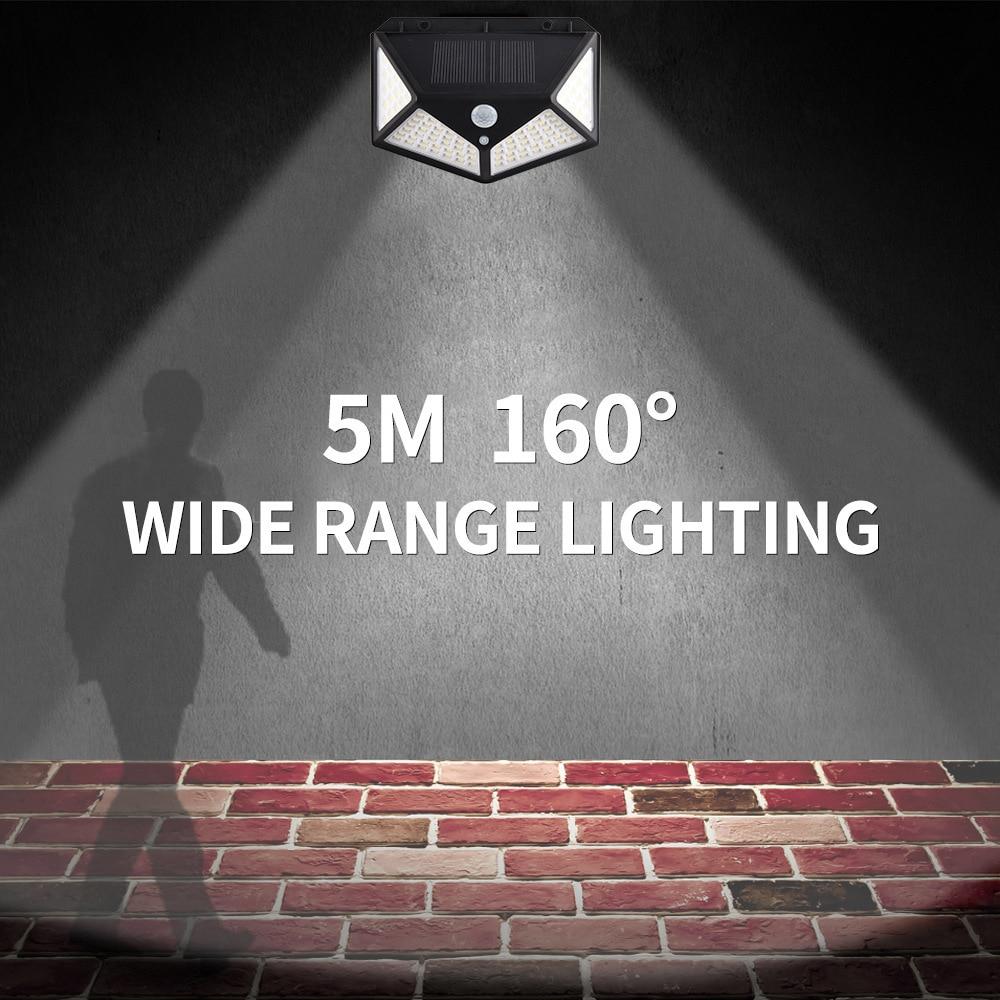 LED Solar Light Outdoor Solar Lamp With PIR Motion Sensor Solar Powered Waterproof Wall Light For Garden Yard Path Decoration