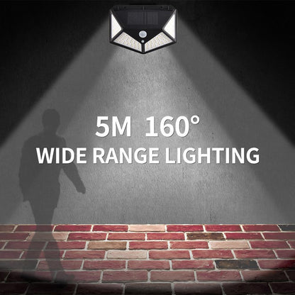 LED Solar Light Outdoor Solar Lamp With PIR Motion Sensor Solar Powered Waterproof Wall Light For Garden Yard Path Decoration