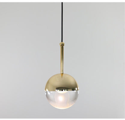Nordic Loft Rose Gold crystal Ball Pendant Light Personality Designer Aisle Bar Living Room Bedside Suspension Light Fixtures