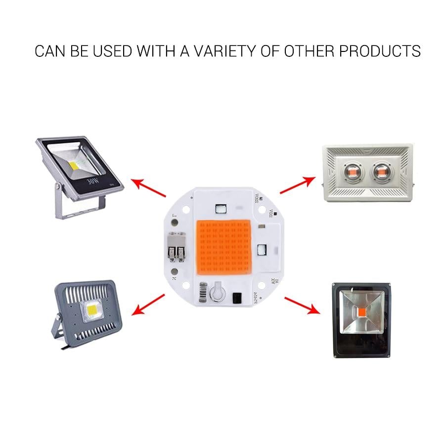 100W 70W 50W Welding Free LED COB Chip for Plants Growing Grow Tent  LED Grow Light Full Spectrum LED Phyto Lamp