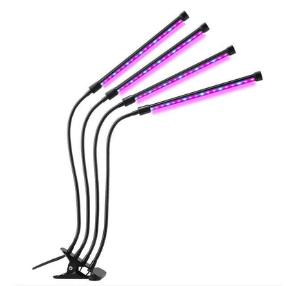 4 Heads LED Grow Light Full Spectrum Phyto Lamp USB Clip-on Grow Lamp for Plants Indoor Seedlings Flower Grow Tent Box Fitolamp