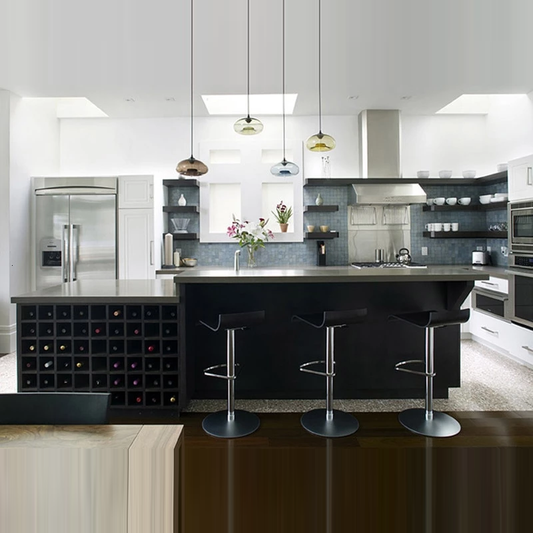 Nordic Modern Hanging Loft 7 Color Glass lustre Pendant Lamp Industrial Decor Lights Fixtures E27/E26 For Kitchen Restaurant