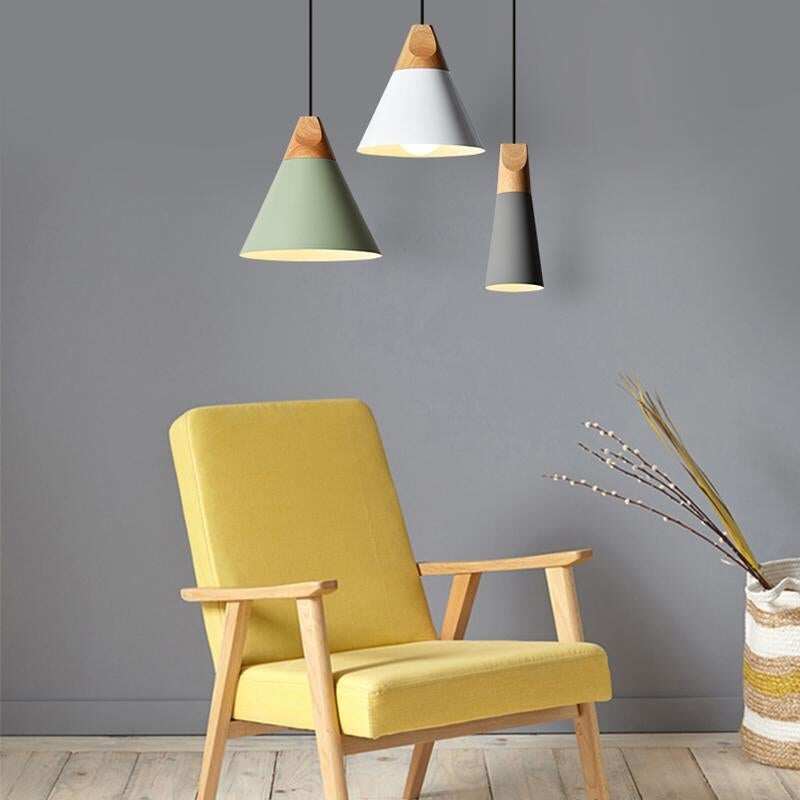Pendant Lights Lustres Abajur Pendant Lamp Luminaire Hanglamp Colorful Aluminum Lamp Shade For Home Lighting Dining Room Lampsha