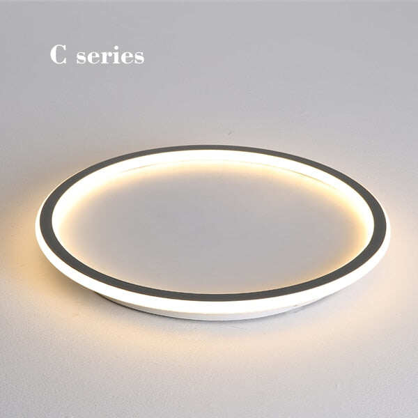 New modern black,white ultra-thin led ceiling light rectangular, round bedroom lamp living room lamp led ceiling lamp