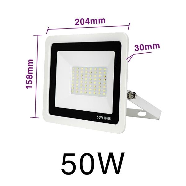 LED Floodlight 10W 20W 30W 50W 100W Warm White Cold White Outdoor Waterproof IP66 Focus Spotlight Courtyard Door Lighting