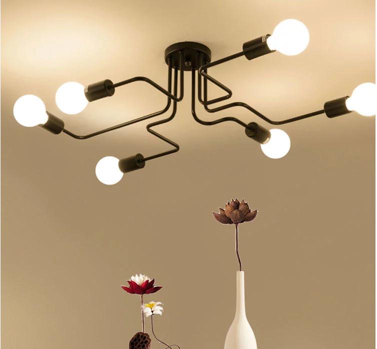 American Iron Lamps Study Creative Personality Pendant Lamp Nordic Simple Bedroom Lamp Living Room Lamp