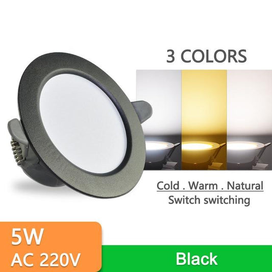 10Pcs Downlight 3w 5w spot led lights 3000k 4500K 6000K led Downlight Kitchen living room Indoor recessed lighting