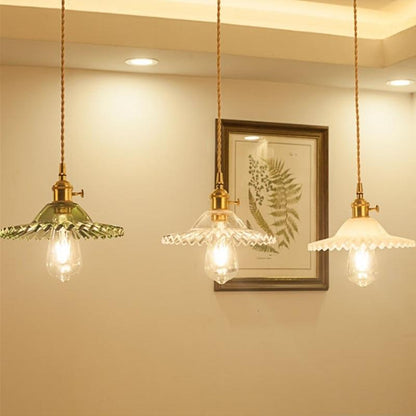 Europe Retro Novelty Glass&iron Pendant Light LED E27 With 5 Colors For Bedroom/Living Room/Bathroom/Dining Room/Restaurant