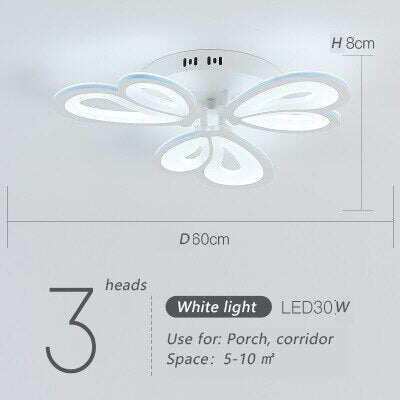 Modern Led Ceiling Light Butterfly Lamp Shape With Remote Control Acrylic Lights For Living Room Bedroom Home Lighting