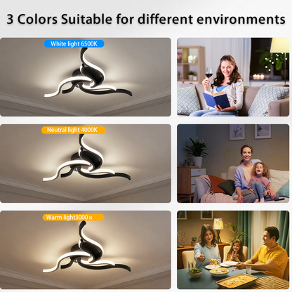LED Ceiling Light Remote Control 3 Colors APP Dimming Lamp AC 110V 220V Aluminum For Living Room Bedroom