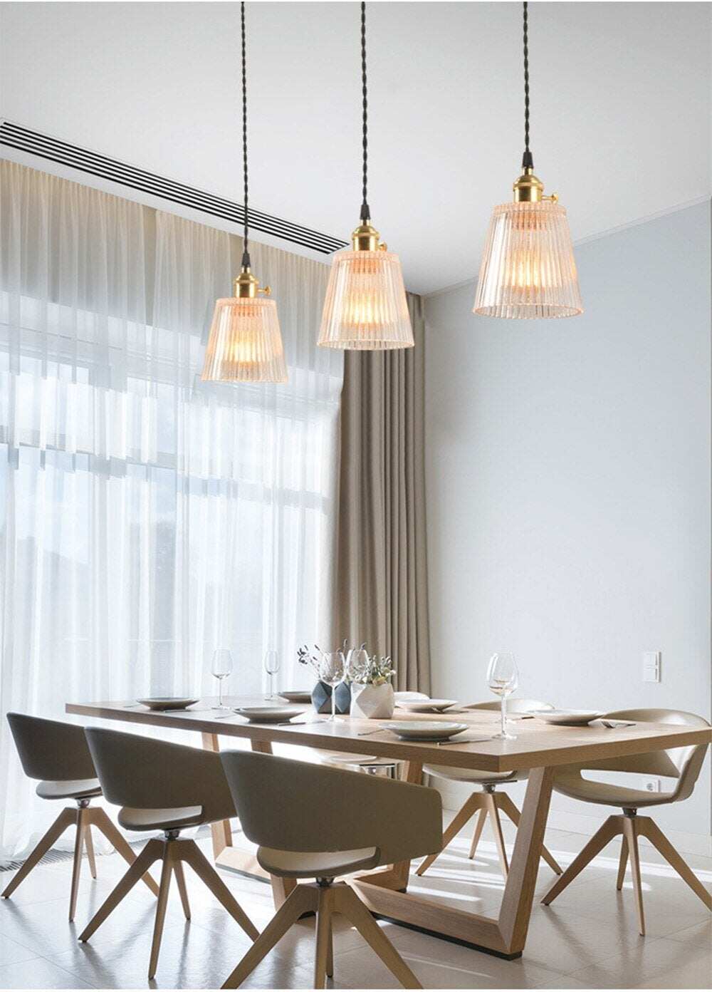 LED Brass Glass Pendant Lights E27 125mm Hanging Lamps Minimalist Personality Restaurant Bar Terrace Cafe Decorative Luminair