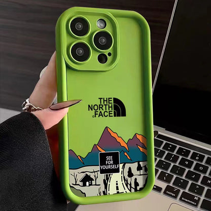 For IPhone 16 15 14 Mountain peak Road Phone Case13 12 11 Pro Max XR XS 7 8 15 16 Plus Fashion Soft Shockproof Back Matte Cover