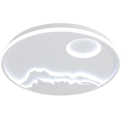 New Arrival Round Dimmable Modern Led Ceiling Lights For Living Room Bedroom Study Room White Color RC Modern Led Ceiling Lamp