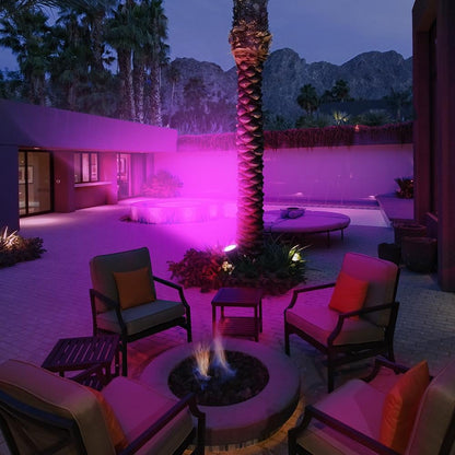Solar Powered 4/7 LED Lamp Adjustable Solar Spotlight In-Ground IP65 Waterproof Landscape Wall Light Outdoor Lighting