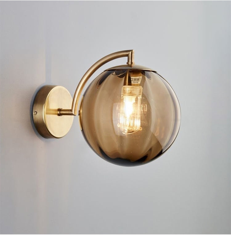Modern Led Wall Lamp Nordic Glass Ball Wall Lamps For Living Room Bedroom Home Bedside Wall Light Bathroom Fixtures Mirror Light