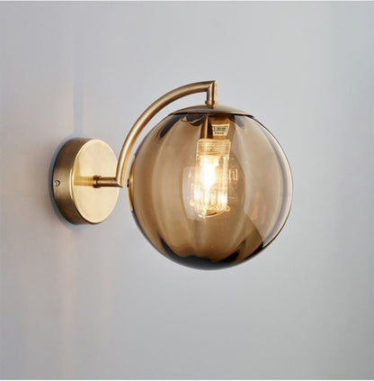 Modern Led Wall Lamp Nordic Glass Ball Wall Lamps For Living Room Bedroom Home Bedside Wall Light Bathroom Fixtures Mirror Light