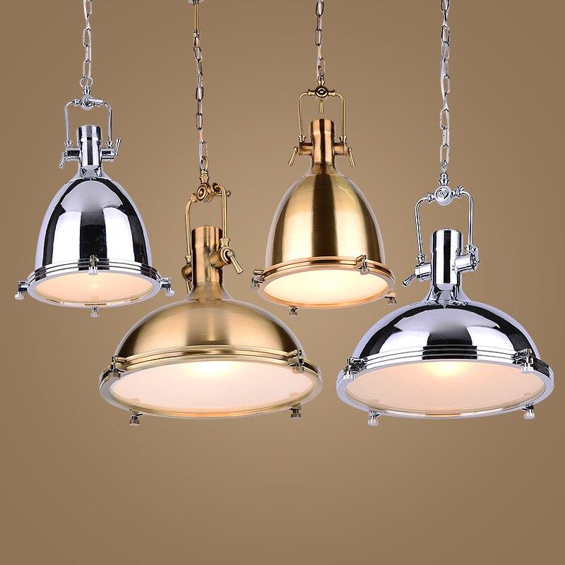 3 Style Loft Retro Industrial Hanging Hardware Metals Pendant Lamp Vintage E27 LED Lights For Kitchen Bar Coffee Light Fixtures