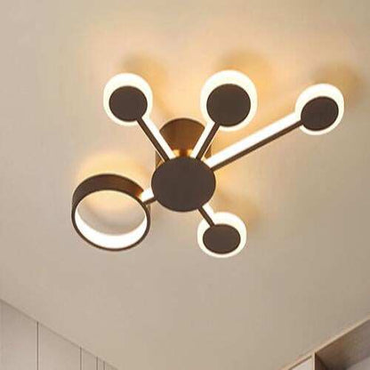 Modern Led Spaceship Chandelier Lighting Nordic Creative  Pendent Lamp For Living/Dining Room Bedroom Kitchen  Home