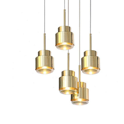 Pendant Lights Hanglamp Hanging Lamp Nordic Lamp Golden Restaurant Bedroom Bedside Metal Simple Postmodern Creative