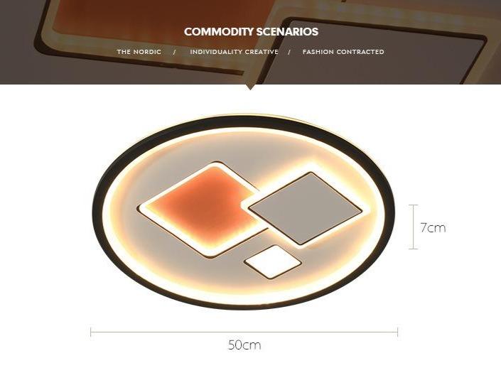 Creative Bedroom Ceiling Lamps Modern Minimalist Nordic Round Lamps