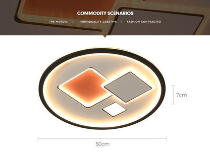 Creative Bedroom Ceiling Lamps Modern Minimalist Nordic Round Lamps
