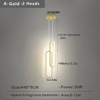 Pendant Light  For Hotel Bar Decoration Aluminium Pendant Lamp For Kitchen Island Bar Chandelier