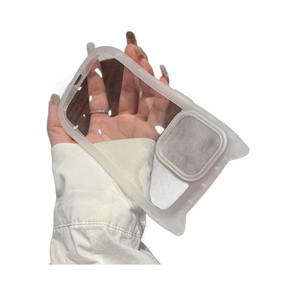 Cute Cartoon 3D Cat Ear Phone Case For iPhone 16 Plus 15 14 13 12 11 Pro Max Animal Design Matte Soft Silicone Protection Cover