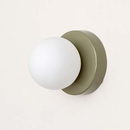 Creative Macaron LED Wall Lamp  Mini Glass Sconce for Balcony Lamp Bedroom Corridor Porch Decor Lighting