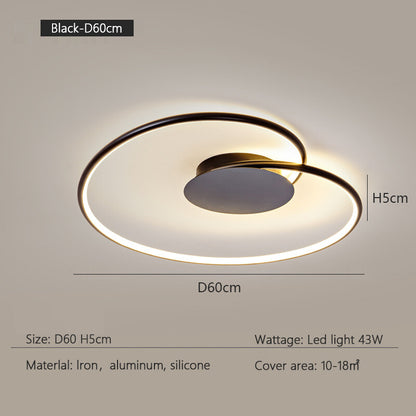 Bedroom Lamps  Mordern Minimalism Led Ceiling Lamp Creative Dimmable Study Room Light Indoor Lighting Home Decor Luster Fixtures