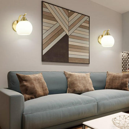 Nordic Living Room Background Wall Bedroom Copper Wall Lamp
