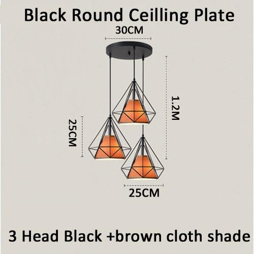Modern Pendant Lamp Light,  Iron Frame Pendant Lights For Kitchen Island Dining Room Home Decoration Luminaire