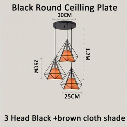 Modern Pendant Lamp Light,  Iron Frame Pendant Lights For Kitchen Island Dining Room Home Decoration Luminaire