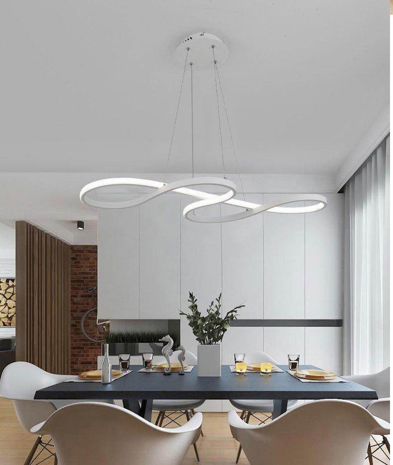 Modern New Creative LED Pendant Lights Kitchen Aluminum Silica Suspension Hanging Cord Lamp For Dinning Room Lamparas Colgantes