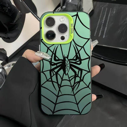 New Black Web Spider Case for IPhone XS Max 17 Air 16e 12 13 11 17 Pro Max 7 8 15 16 14 Plus 13 Mini IPhone Case