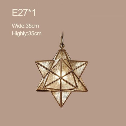 Loft Decor Star Copper Pendant Lights For Dining Room Lustre Salon Modern Lighting Suspension Luminaire Light Fixture Hanglamp