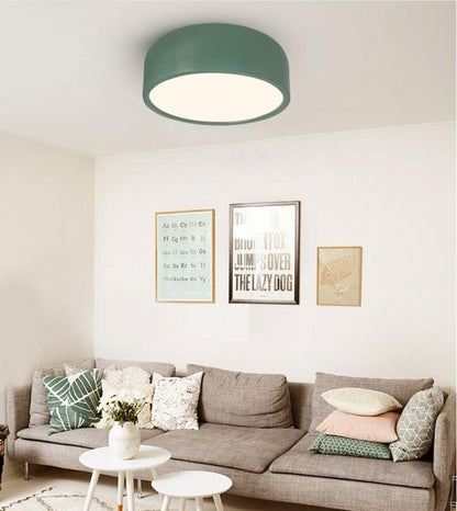 LED E27 Round Modern Ceiling Lamp Fixture Nordic Home Office Living Room Bedroom Aluminium Ceiling Lighting