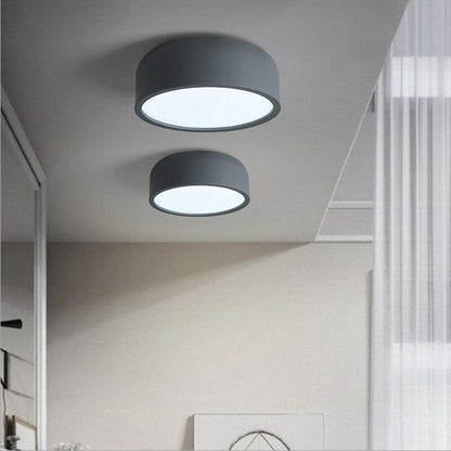 LED E27 Round Modern Ceiling Lamp Fixture Nordic Home Office Living Room Bedroom Aluminium Ceiling Lighting