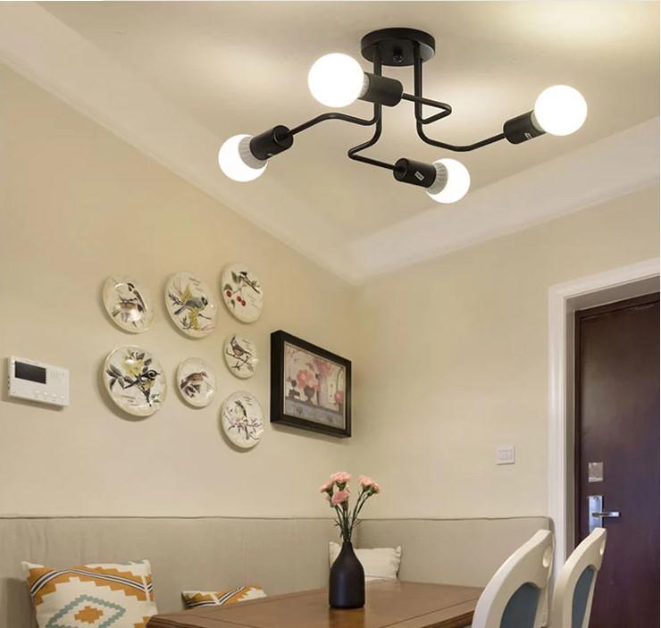 American Iron Lamps Study Creative Personality Pendant Lamp Nordic Simple Bedroom Lamp Living Room Lamp