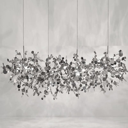 Postmodern Individual G9 Leaf Pendant Light Industrial Lamp Metal Hanging Lights LOFT Suspension Luminaire