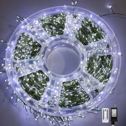 LED Firecracker String Lights EU/US DC Power Remote Control Halloween Garland Fairy Light for Wedding Party Christmas Decoration
