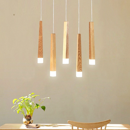 Led Pendant Lamp  Matchstick Pendant Lamp Wooden Light Creative Pendant Lamp Bar Saloon Restaurant Home Modern  Solid Wood Lamp