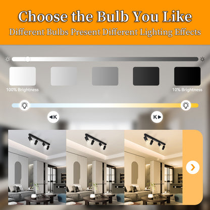 Modern Ceiling Led Spot Light Replaceable GU10 Bulb Track Lighting for Living Room Kitchen Ceiling Lamp