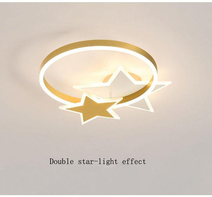Simple Creative Copper LED Ceiling Lamp