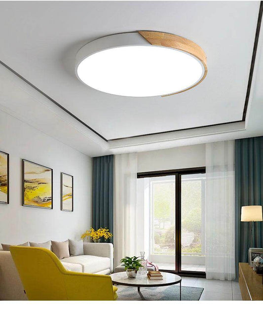 Modern LED Ceiling Light For Living Room Lighting Fixtures Bedroom Kitchen Surface Mount Ceiling Lamp White Black Gray