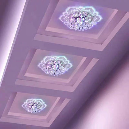Spotlight led ceiling lamp embedded crystal downlight corridor lamp modern minimalist creative porch lamps