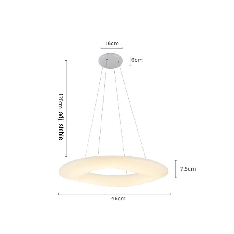 LED Living Room Chandelier Creative Ring Light Luxury Chandelier