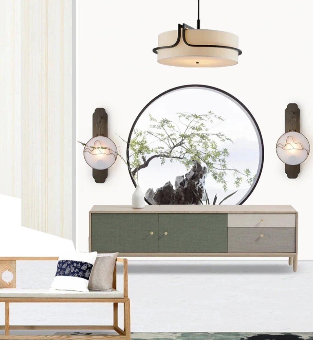 Modern Fabric Art Ceiling Chandelier Black Dining Room Bedroom Hallway Pendant Lights Decor Indoor Lighting