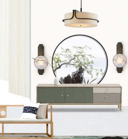 Modern Fabric Art Ceiling Chandelier Black Dining Room Bedroom Hallway Pendant Lights Decor Indoor Lighting